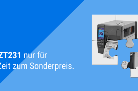 Etwas ist im Angebot. Es ist der Zebra ZT231!